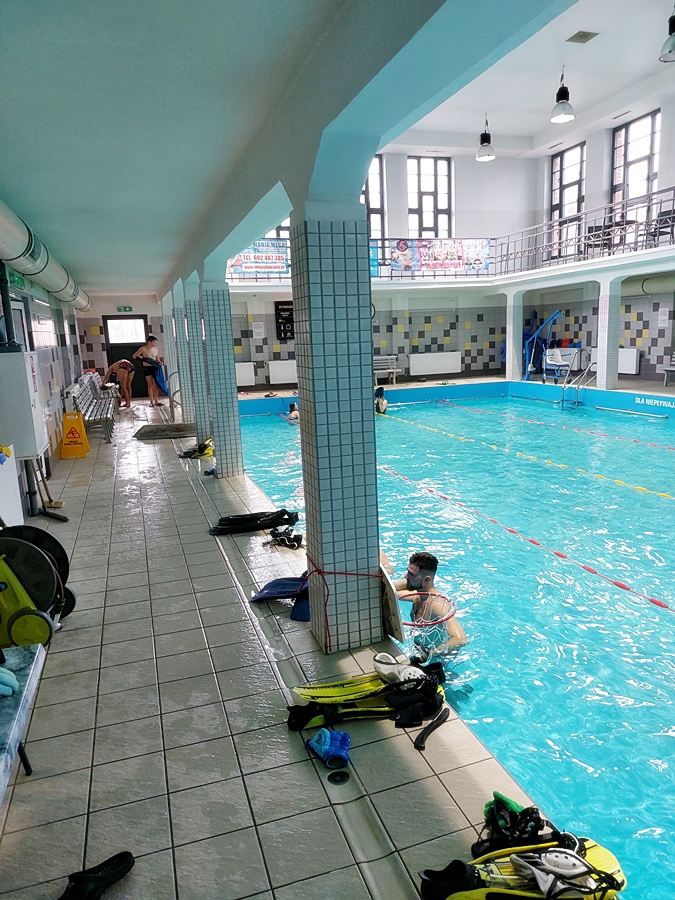 Hokej pod wodą Walenie Siemianowice Śląskie Trening 1 II 2025